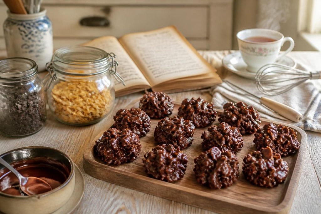 découvrez la recette de grand-mère de la rose des sables au chocolat croustillant, un dessert gourmand et facile à préparer pour régaler petits et grands.